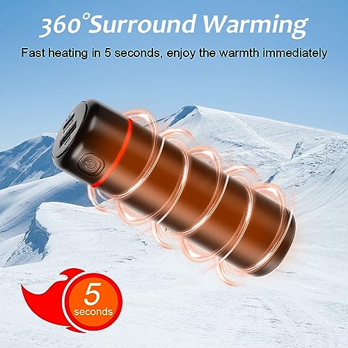 Oplaadbare handwarmer 50.000 mAh Power Bank Handwarmer Herbruikbare elektrische USB draagbare elektrische handwarmer met 3 warmteniveaus 5
