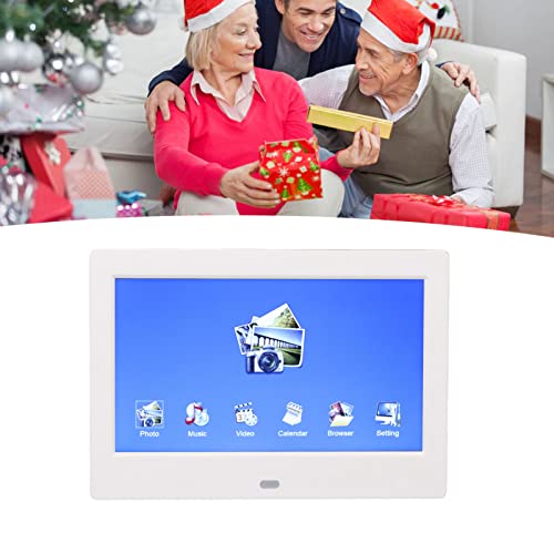 Elektronische fotolijstweergave wit 100-240V Digital Photo Frame 7" MP3 Music for Home Family (#1) Video en Milieu 4