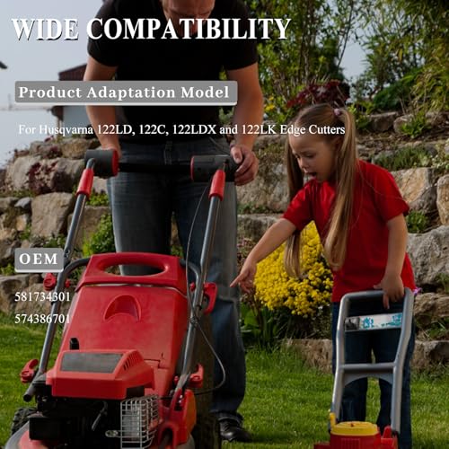 Carburator Kit voor Husqvarna 122LD, 122C, 122LDX en 122LK Grass Trimmer, Carburator met vonkplug, brandstofslang, brandstoffilter, vervanging 574386701 581734301 3