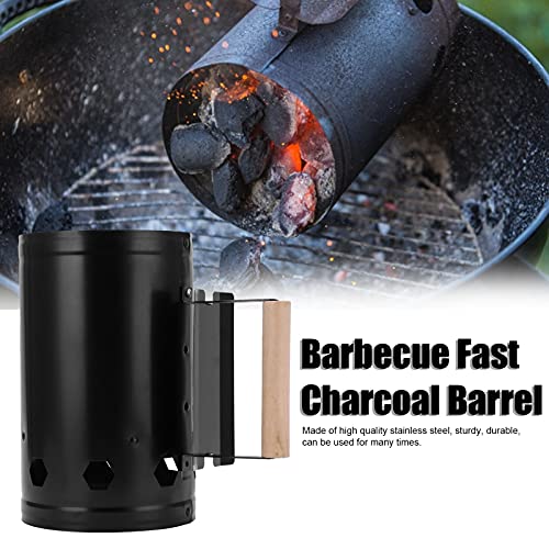 Charcoal Chimney BBQ Charcoal Barrel Charcoal Starter Chimney Starter voor Charcoal Grill Carbon Stove met handvat voor Charcoal Grill Barbeque 4