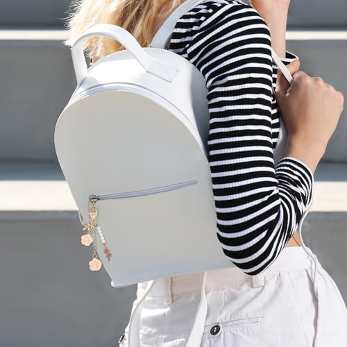 roos sleutelhanger hanger, roos bloem portemonnee charme voor handtassen bloemen sleutelhanger met ketting kwastje voor vrouwen meisjes tote zakken 5