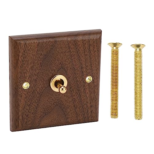 Vintage Style Houten Rocker Switch voor antieke decoratie met handgemaakte Black Walnut Panel