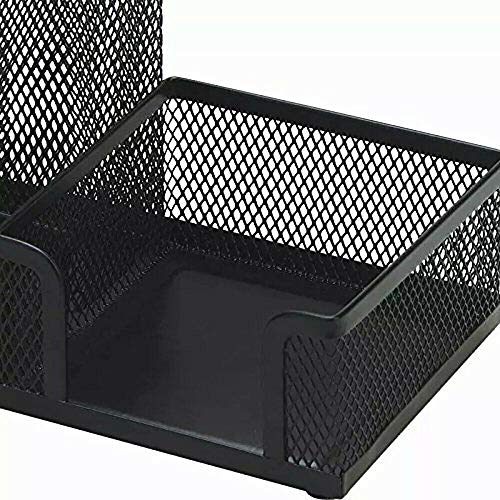 Zwarte Mesh Pen en Pothouder, 1PC Multifunctionele Bureau Organisators Stijlvolle en handige Accessoires Pen Pot Opslag van Pen,Notebook,Mobiele telefoon 5