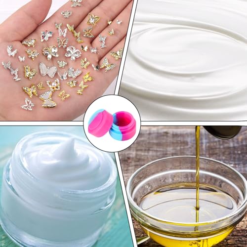 30 stuks Siliconen Trays, 3ml Dab Container, Mini Ronde Was Container met deksel voor het opslaan van wasolie 4