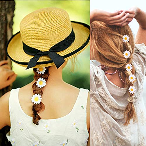 Bruiloft Madeliefjes Hair Clips voor bruidsmeisjes, Pack van 10, edelstenen gratis, metaal, zonder edelstenen 3