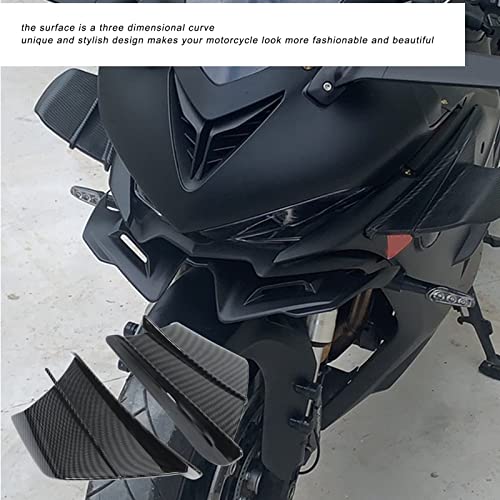 1 Paar Universeel Motorfiets Windvleugel, Glanzende Carbon Fiber stijl zij Fairings Winglets Motorfiets Aerodynamische Winglets Set 4