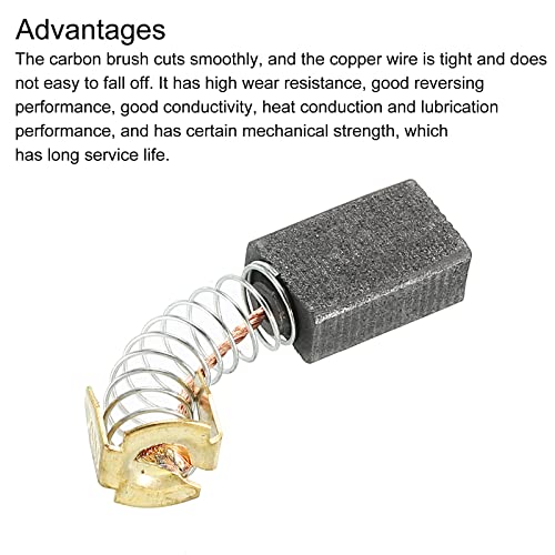 Carbon Penselen 15x10x6mm voor Elektrische Motoren Power Tool Hoek Grinder tafelzaag reserveonderdelen, 2 Pack 4