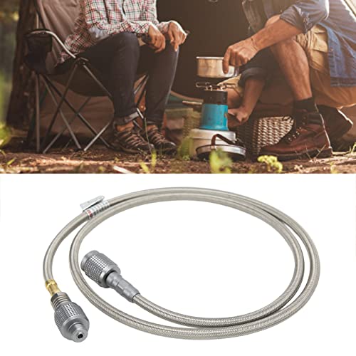 Gasslang Propane Adapter slang gas fornuis uitbreiding Buis Camping Stove uitbreiding Buis Roestvrij staal Gas uitbreiding Buis Propane slang Adapter 3