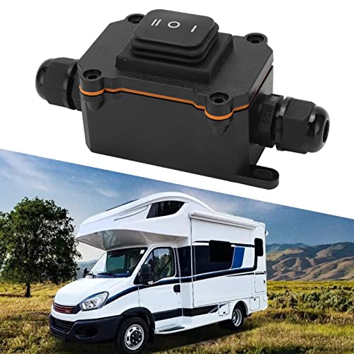 3 Position Rocker Switch, Rocker Switch Aan/uit/aan Rocker Switch 12V 16a IP68 Waterproof Universal voor Car Boat Ship RV