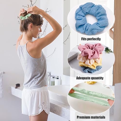 16 Stuks Kleurrijke haar Scrunchies voor vrouwen, elastische paardenstaart houders, Pastel preventie Scrunchies voor vrouwen, Solid Color haarbanden Accessoires voor sport, Dagelijks gebruik 3