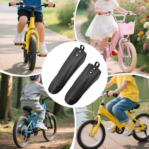 1 paar mudguards Voor kinderen fietsen, Mudguards voorkant achterzijde, Balance Bike Mudguard, Universele verstelbare lengte Mudguards voor 12 Inch 14 Inch 16 Inch 18 Inch 20 Inch Flat Bike 4