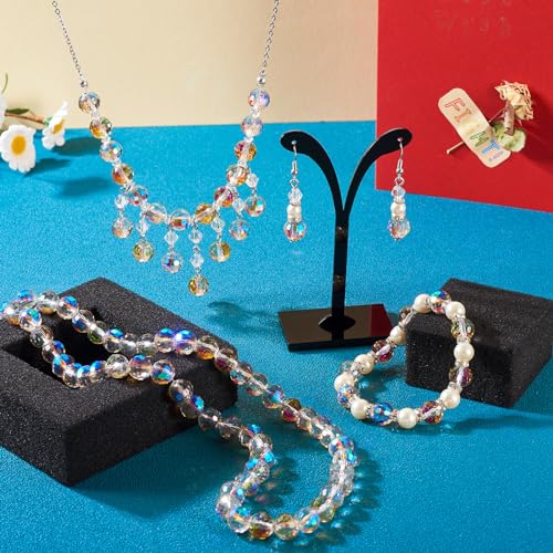 2 Strands 10mm Crystal Glazen Kralen AB Kleur Facet Ronde Glazen Spacer Kralen Bulk voor Wind Chime Suncatcher sieraden maken, Camellia