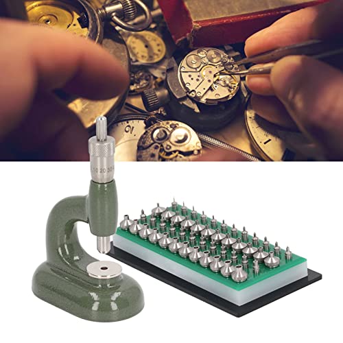 Horloge Reparatie Gereedschappen, Horloge Reparatie Gereedschappen Horloge Press Set Horloge Terug Behuizing Closer Watchmaker Sieraden Gereedschap Aluminium Legering Groen met 5