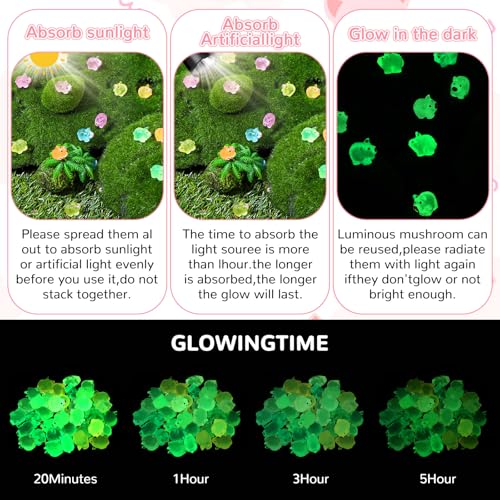 60 stuks kleine lichtgevende Mini Hars Varkensdecoratie Lucky Pig Minihars Dieren Kleine figuren Pig in de donkere Mini Resin figuren Pig Mini Varkens Mini Varkens voor Tuin Dollhouse 4