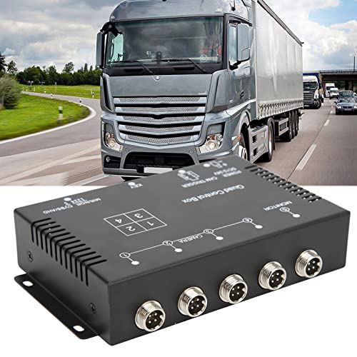 Rearview Camera Control Box, 4 kanaal Video Splitter, 4 kanaal Video Splitter 1080P AHD DC12V 24V Camera Video Schermschakelaar voor RV Truck Bus Trailer 3