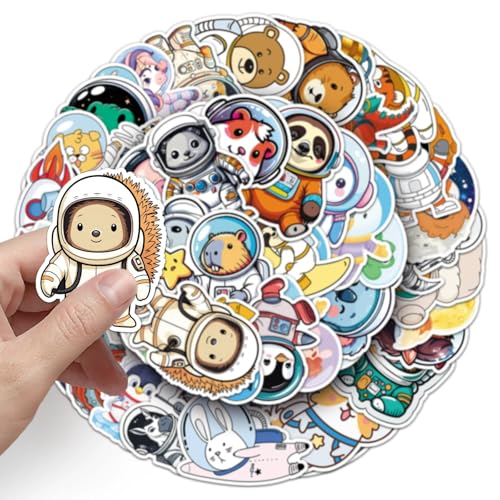 NASA Space Stickers voor tieners en volwassenen, 50 stuks, Science Fiction Universe, Vinyl Sticker Set, Auto, Motorfiets, Fiets, Skateboard, Snowboard, Bagage, Laptop, Koffer, Helm, Motorfiets