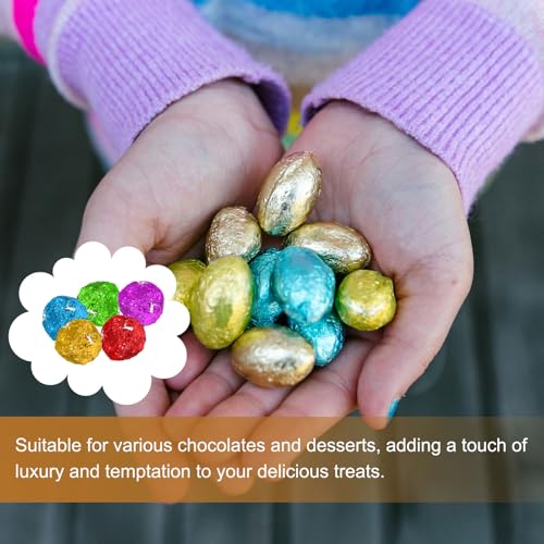 3.15 Inch Foil Candy Wrappers, 100Stuks Chocolate Wraping Paper voor Homemade Caramel DIY Sweets Decoratie Chocolade Cake Verpakking, Groen 5