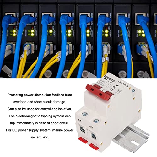 DZ47S-63Z-2P, 1000V 40A, DC Solar Power Disconnect Switch met DIN Rail, Circuit Breaker 2P DC 1000V MCB 40A Circuit Breaker 6 kA schakelcapaciteit voor thuis 5