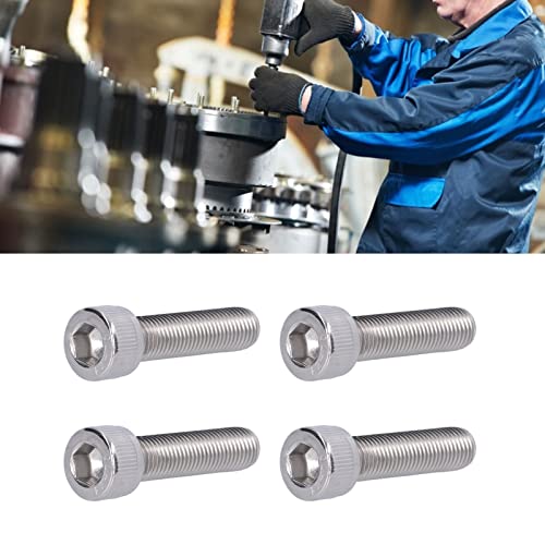 4 st M10 Hex Bolt Socket Cap Head Hex Socket Bolt A2 Roestvrij staal 1,25mm Fijne pitch Machine bevestigingsapparaat hardware(M10*40) 4
