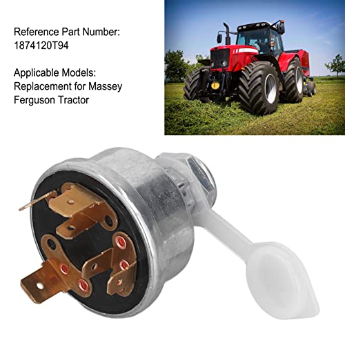 Ontstekingsschakelaar, ontstekingsslot 1874120T94 Startschakelaar Vervanging voor Massey Ferguson Tractor 3