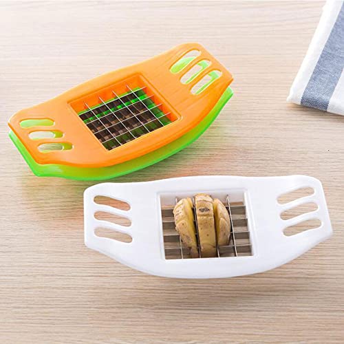 Aardappel Cutter Aardappel Cutter Fruit Kip Cutter French Fry Tool voor groenten, uien, wortelen, komkommers (oranje)