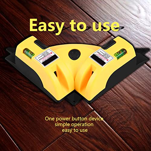 Floor Laser Level Tool, rechterhoek 90 graden, tegellaser met perpendicular Lasers voor vloerinstallatie 5