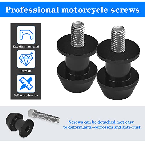 Motorfiets Bobbins M8 Race Adapter, Verpakking van 2 Aluminium Swivel Arm Spool, Standing Mount, Swingarm Bescherming, Montage Stand voor Motorfiets 5