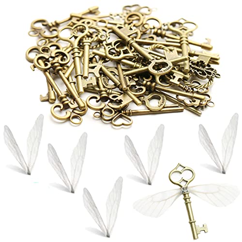Vintage decoratief Sleutelbrons Key Retro hanger voor ketting voor sieraden maken ambachten