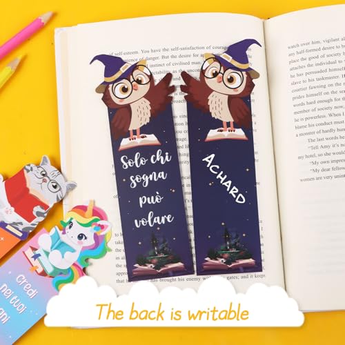 24 stuks Bladwijzers Italiaanse dieren Papiermarkering Boekmerken Lezen Ring Gift voor leraren Studenten School Boek Geliefden 3