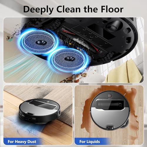 18 stuks Accessoires sets voor Roborock Saros Z70 Stofzuiger, Vervangingsdelen 2 filters, 4 doekjes, 6 zijborstels, 4 stofzakken, 1 reinigingsgereedschap, 1 schroevendraaiers 5