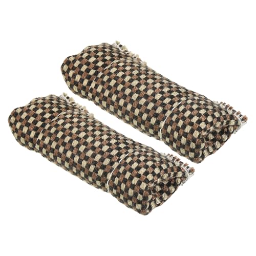 Biljartkeu Cleaner, 2 stuks Poolkeu Shank Cleaner Kleding Snooker Shank Polisher Schoonmaak Tool Handdoekdoekdoek voor Biljartkeu Schoonmaak, Bruin