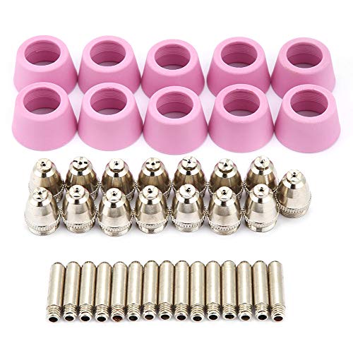 Electrode Nozzles, AG60 SG55 Plasma Cutter Cutting Torch Consulables Electrode Nozzles Cup set (40 st/set)