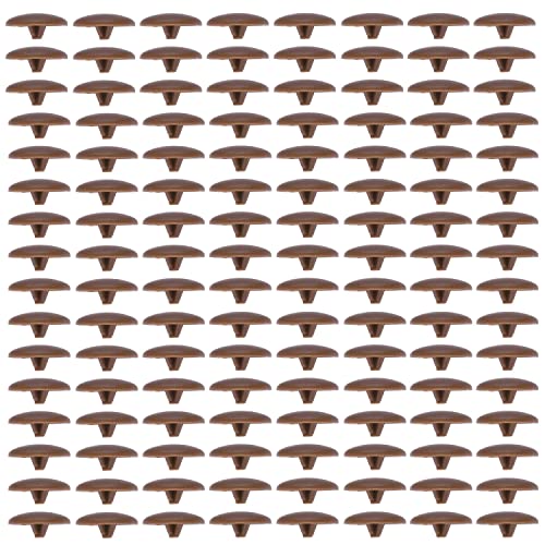 Plastic deksels voor Schroef Self Tapping Schroeven Kleur Rood hout (Set van 100 stuks) Afmetingen - 12mm 5