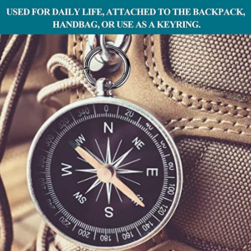 5st Lente Ring Veer Karabiners Opening Lente Haak Zink Legering Veer Rond voorjaar Snap Clips Haak sleutelhanger Gesp 4