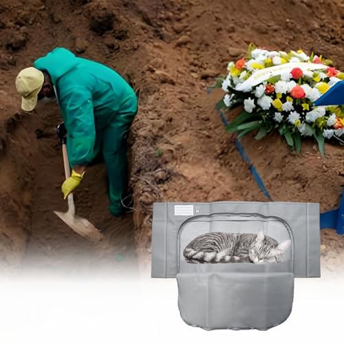 Graf Pet Body Bag, Pet Funeral Fleece Pet Chest for Funeral Creation, Odor Control (S) (M) 3