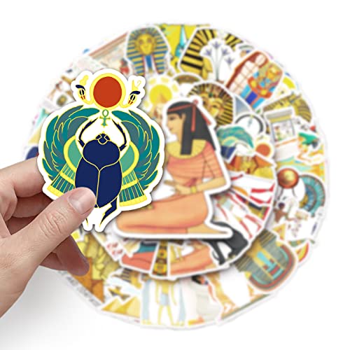 Egypte Sticker Set Stickers Kids Tieners 50 stuks Dieren Waterdicht Vinyl Stickers Laptop Skateboard Koffer Helm Auto Fiets mobiele telefoon Motorrijwiel Bike Scrapbook Cadeau 3