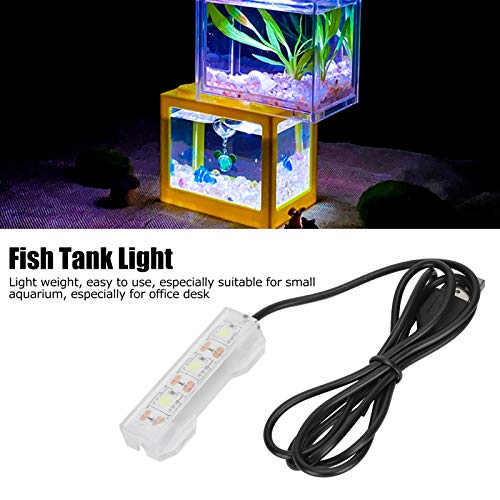 Mini Led Aquarium Licht, LED Aquarium Plant Licht Vis Tank Mini Decoratie Zachte LED Lamp