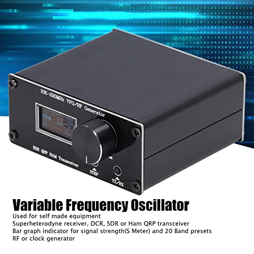 Mobiele SDR QRP HF Transceiver VFO functionele RF Generator met USB-kabel 10K‐220MHz 4