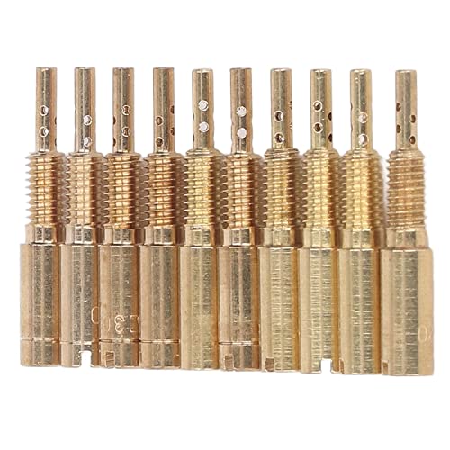 Carb Pilot Slow Jets Set, 10 stuks Carburateur Pilot Slow Jets Kit 15-25 30-40 Metaal voor HS40 HSR42 HSR45 Carburateur Onderdelen