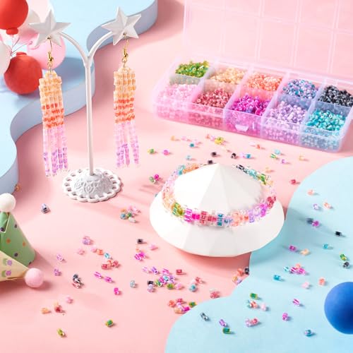 80g Glass Bugle Kralen Diverse Zaad Kralen Column Borduur kralen voor ketting armband oorbellen sieraden maken