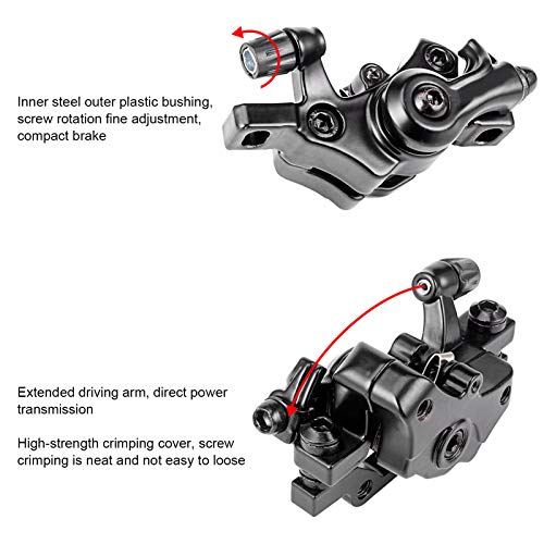 Fietsschijfremset, universele gegoten aluminium voorkant achterschijf Remkaliberset voor Mountainbike Fiets Upgrade Onderdelen 4