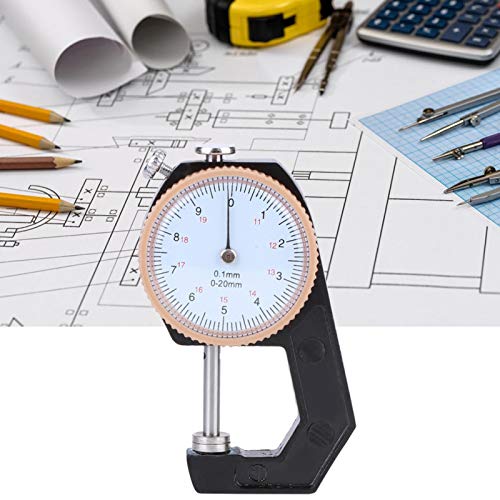 0-20mm dikte gauge pointed/flat head R Es wijzerplaat nauwkeurigheid meetinstrument vlakke puntkop voor het meten van de dikte van de wand/staal/papier/juwelen/leer (platkop), meter 4