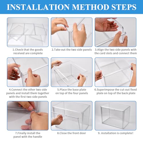 Acrylic Makeup Organizer Opbergdozen Transparante Lade Organisator 36 x 22 x 27 cm Gesloten Cosmetic Organizer Plastic Groot voor Handtassen, Boeken, Speelgoed 5
