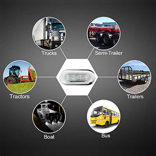 Sea 4PCS Hunting Lights Bootverlichting Boot Accessoires Waterproof Fence Cabine Lighting for Fishing Pontoon Boat Sailboat Kayak Hunting Bass Boat Ship -White 5