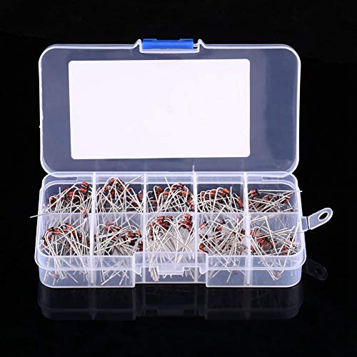 200Scs 10Values 1N4728~1N4737 Zener Diode Assortiment Elektronische Kit met Opbergbox 3