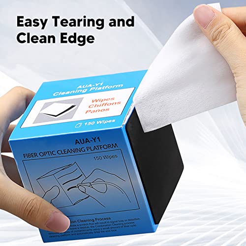 Stofvrij Cleaner Platform 150 Stks Vezel Optische Reiniging Veeg Droog Nat Dual Gebruik Vezel Optische Schoon Rubber Pad voor Instrumenten Kale Vezel 3