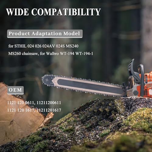 Carburator voor stihl 024 026 024 MS240 MS260 kettingzaag vervanging luchtfilter bougie brandstoffilter deelnummer 1121 120 0611 3