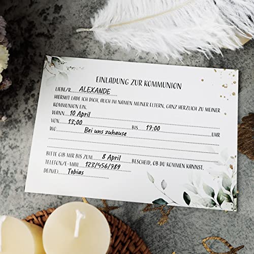 Uitnodigingskaart voor de Duitse bevestigingspartij (B) 4