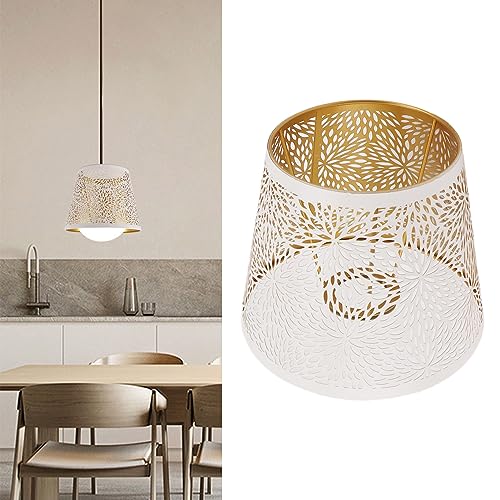 Lampschade, Gekerfde Bloemen Lampenhoes, Duurzaam Wit, Woonkamer 3