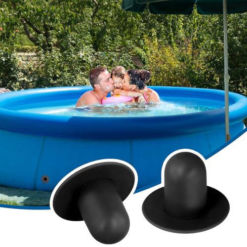 6 st Zwembadpluggen voor bovengrondse zwembaden, Rubber pompfilter Hole Stoppers Pool Muurplug Vervanging voor Intex (zwart) 5